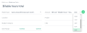 Billable hours Total budget line form