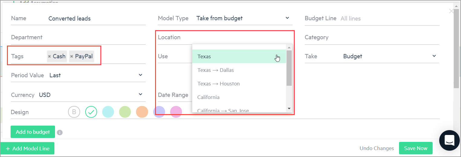 Use dimensions and tags to retrieve specific data for a model  line. 